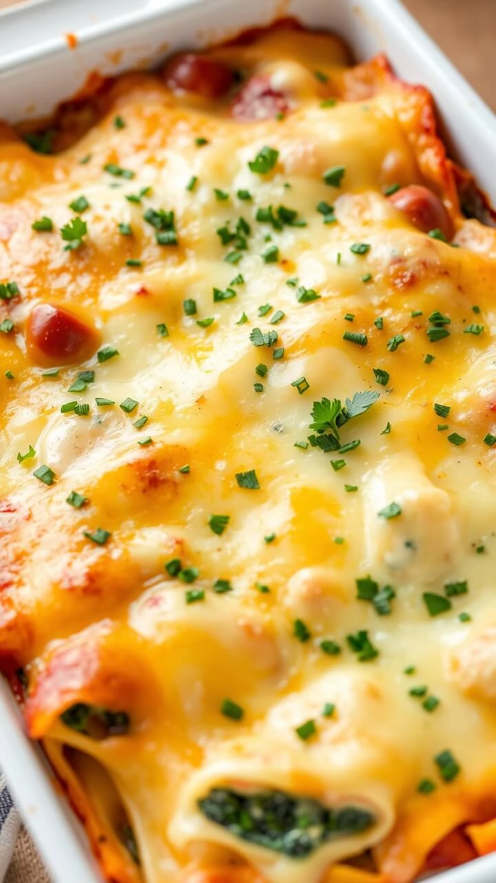 Cheesy Chicken Lasagna with Alfredo Sauce