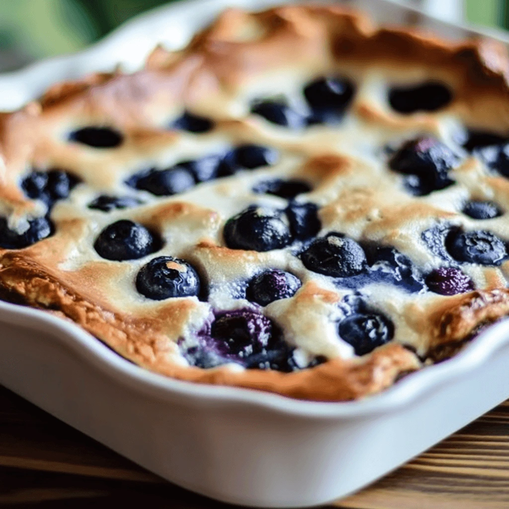 Blueberry-Buttermilk-Pancake Casserole